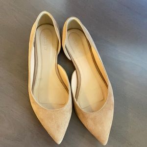 JCrew Audrey Flats in Suede